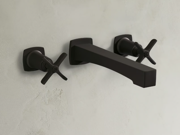 HIGHLINE - 3 hole wall-mounted washbasin tap by The Watermark Collection - view 2